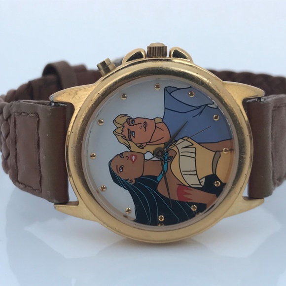 Rare Disney POCAHONTAS & JOHN SMITH Musical Watch - Picture 6 of 8